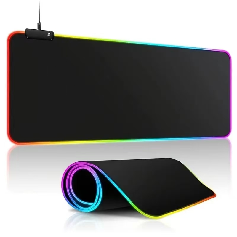 Esports Gaming Table - Mousepad lampu LED RGB, alas Mouse