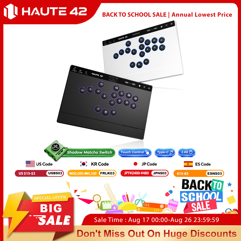 Esports Gaming Controller - Haute42 W-P1 Tri Mode 2.4G Wireless