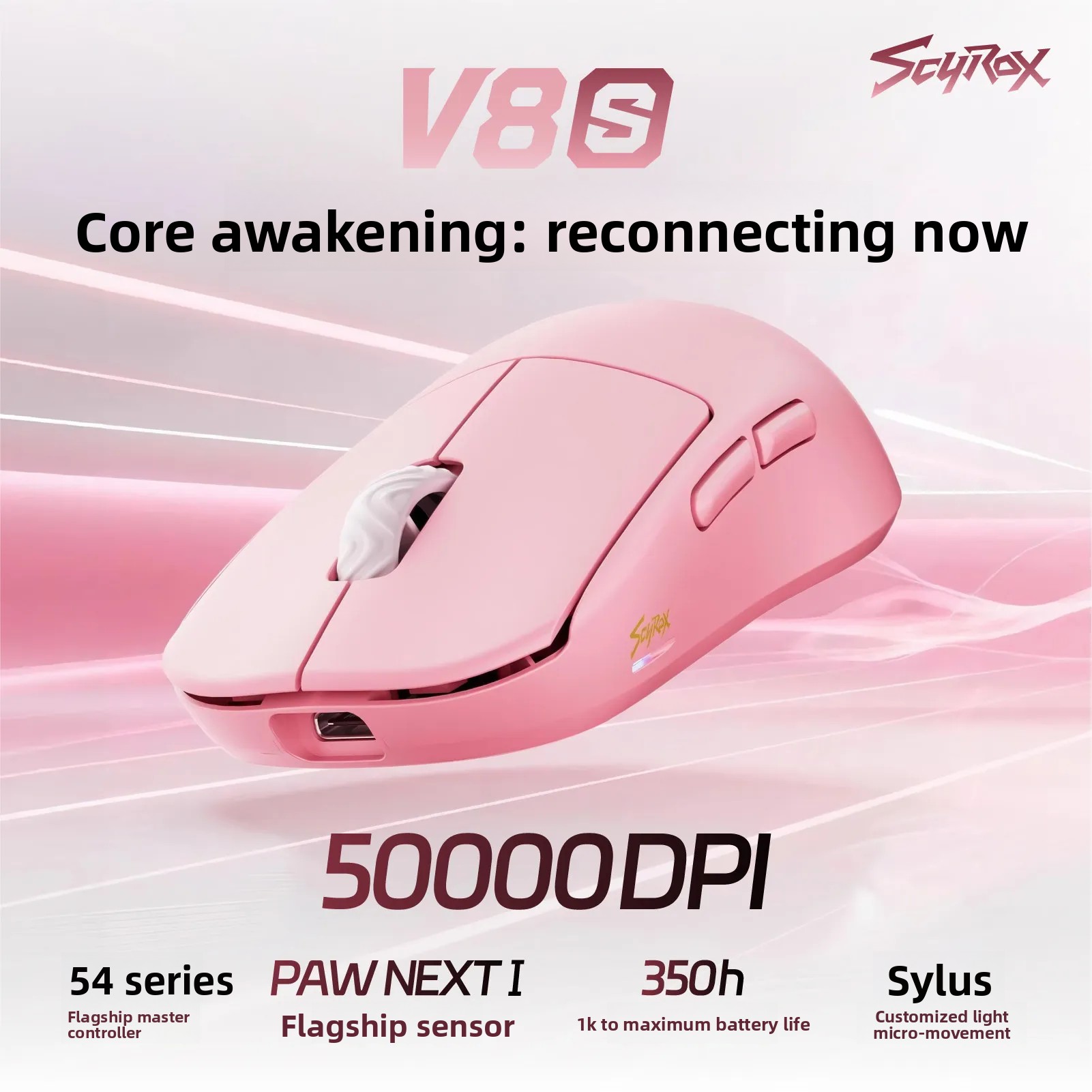 Scyrox V8s V6s Mouse Nirkabel  - Gaming Esports Esports ulasan dan harga