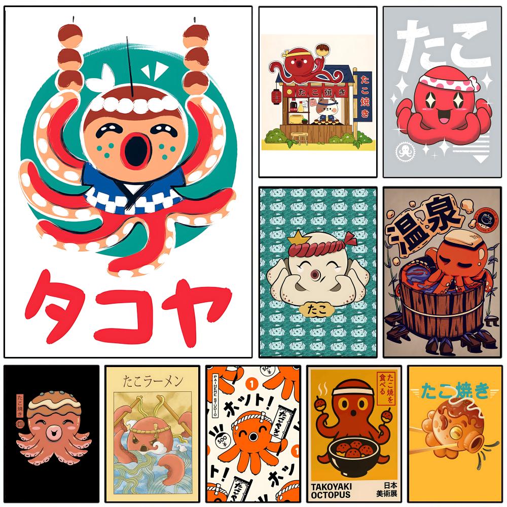 Poster Dinding Takoyaki Lucu,  - Esports And Gaming Lounge ulasan dan harga