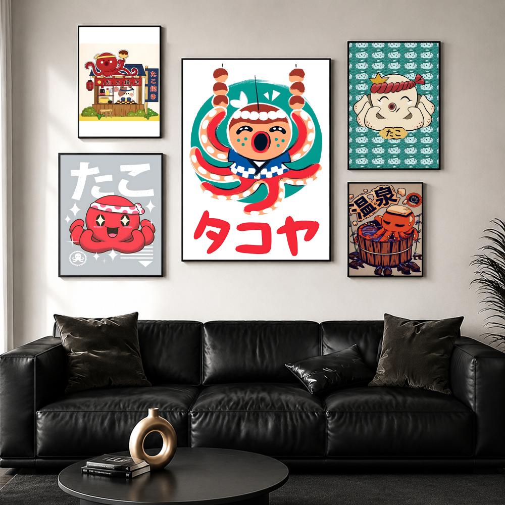 Poster Dinding Takoyaki Lucu,  - Esports And Gaming Lounge ulasan dan harga