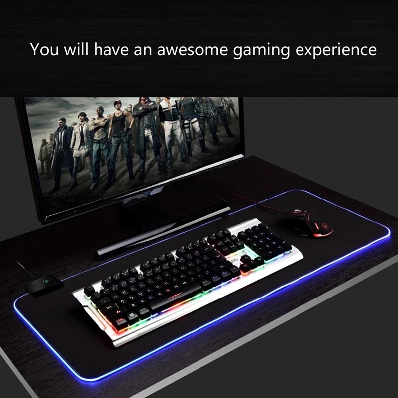 Mousepad lampu LED RGB, alas M - Esports Gaming Table ulasan dan harga