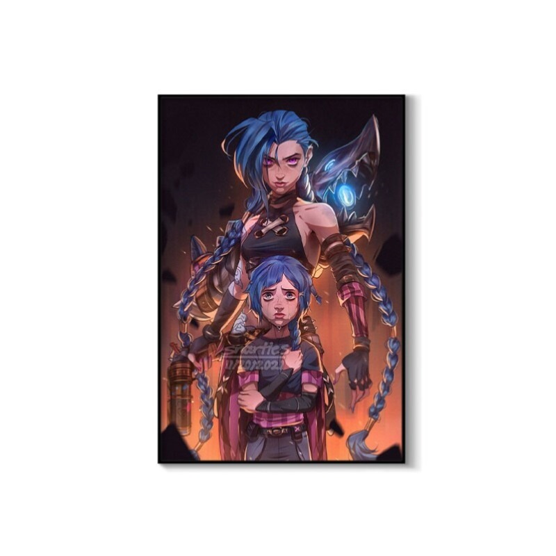 Poster Close-Up Arcane Jinx Ta - Esports Y Gaming ulasan dan harga