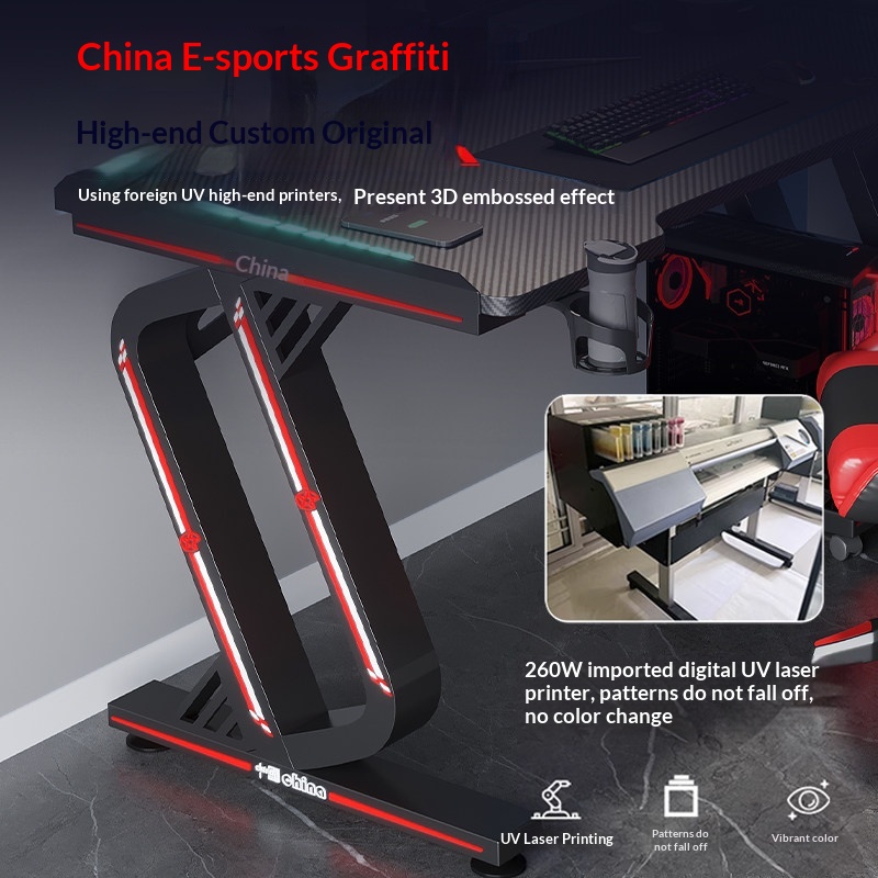 Meja Komputer Ganda untuk Sisw - Esports Gaming Table ulasan dan harga
