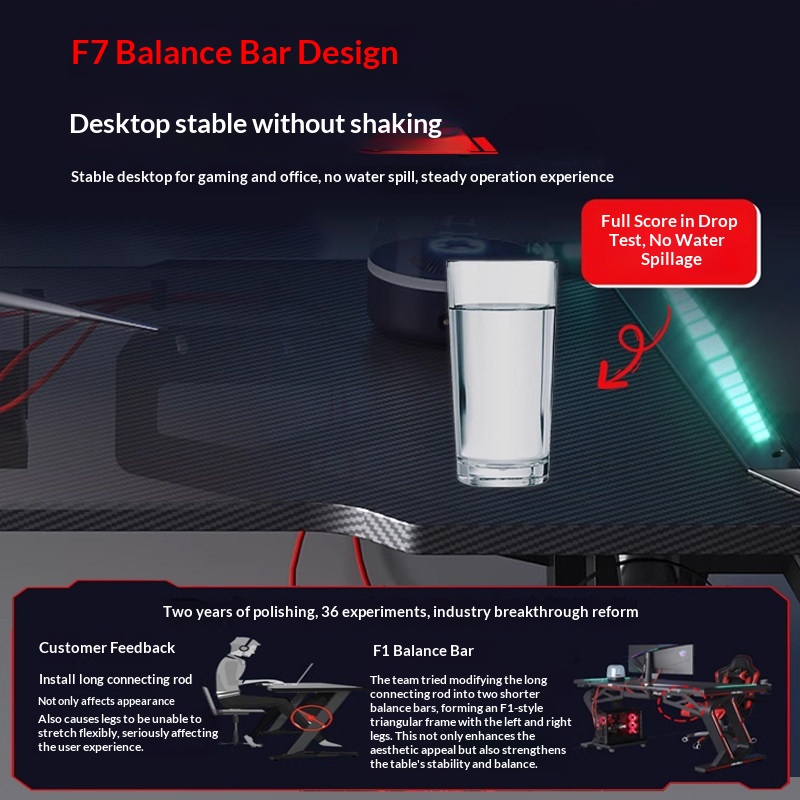 Meja Komputer Ganda untuk Sisw - Esports Gaming Table ulasan dan harga