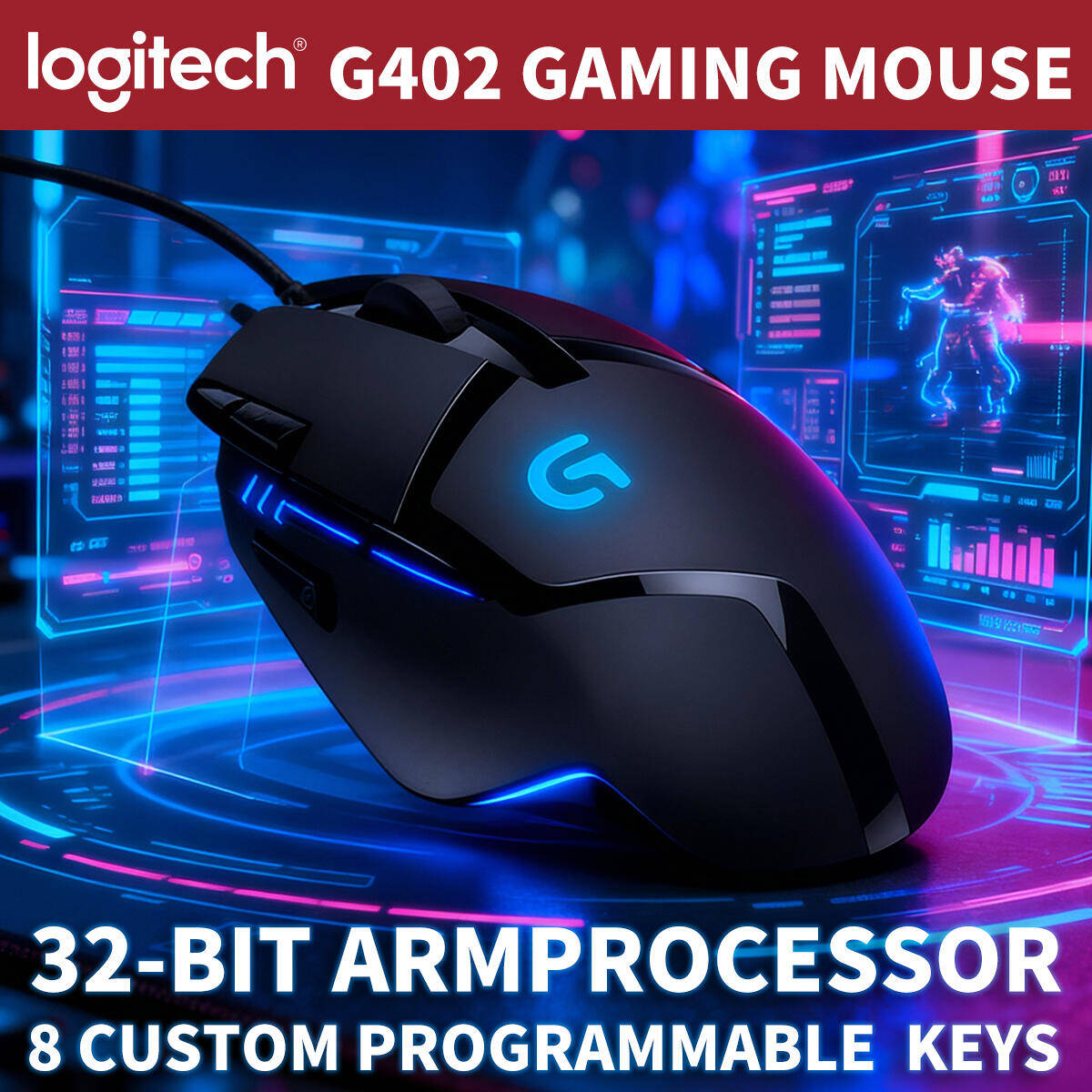 Mouse Gaming Logitech G402 den - Esports Gaming Training ulasan dan harga