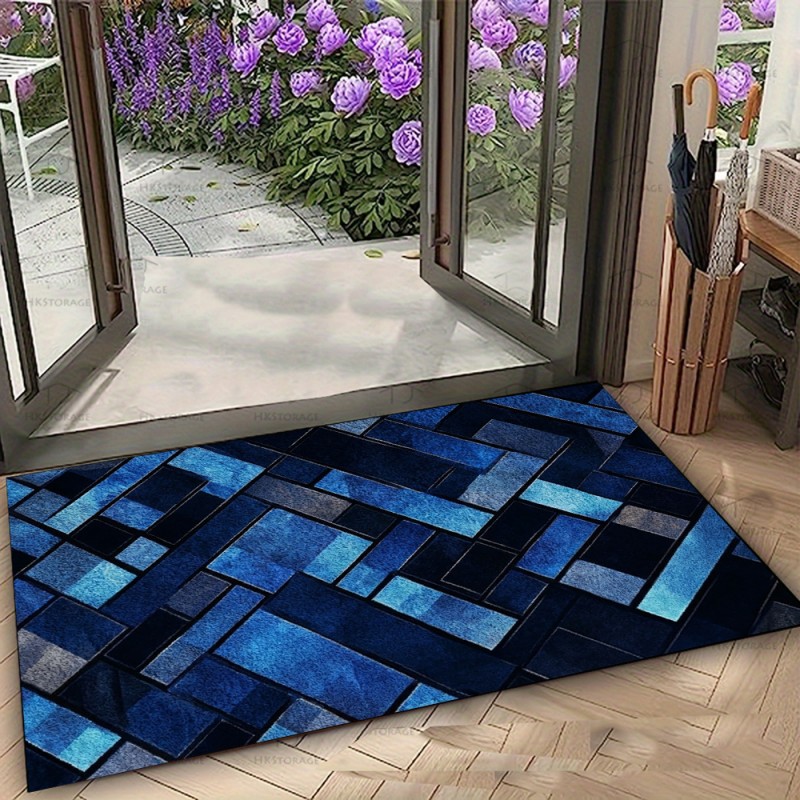 Karpet Geometris Biru Nordik A - Esports Gaming Hotel ulasan dan harga